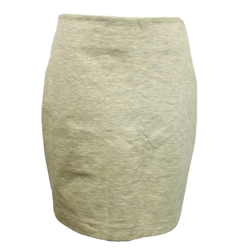 4/$20 🛍 NEW YORK & CO GRAY SPORTY Stretchy Comfy Mini Skirt